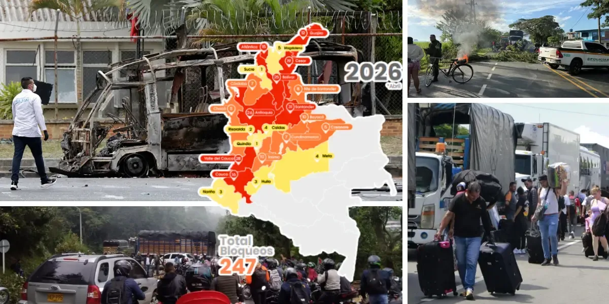 Alerta de Colfecar: bloqueos viales le costaron $12,4 billones al transporte  de carga entre 2023 y abril de 2026