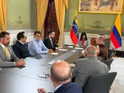 Ministro de Minas y Energía, Edwin Palma, se reúne con Delcy Rodríguez, presidenta encargada de Venezuela