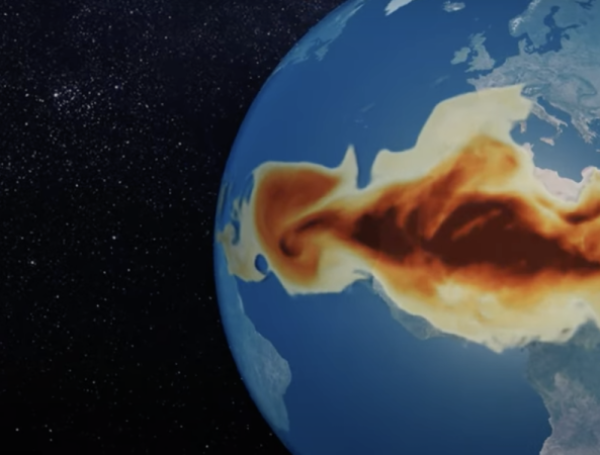 Nube de polvo del Sahara