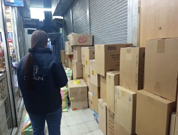 Operativos contra el contrabando por parte de la DIAN.