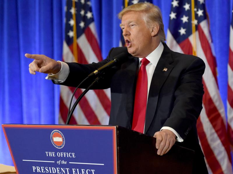 Frases de la primera rueda de prensa de Donald Trump