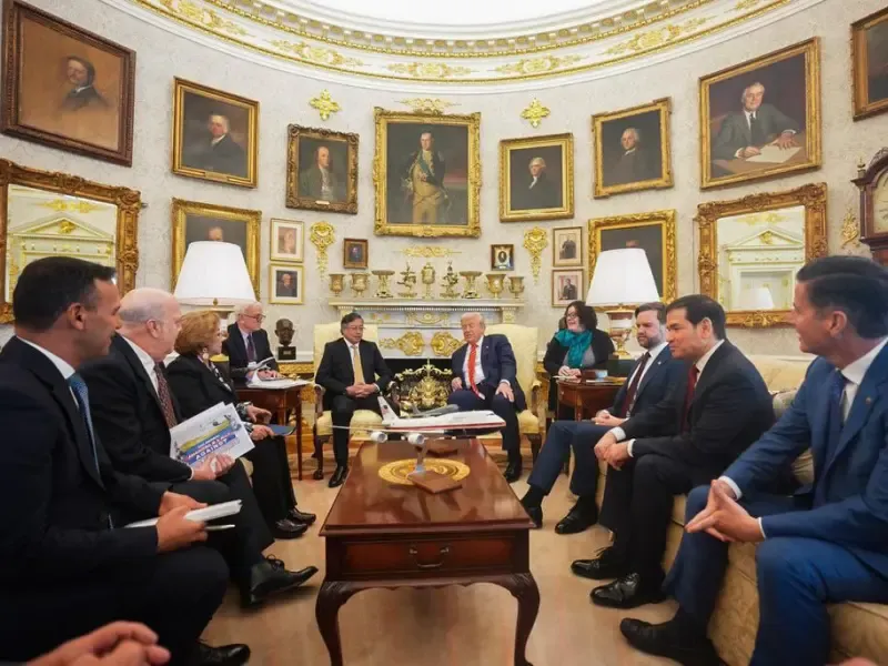 Las primeras fotos del encuentro entre Gustavo Petro y Donald Trump en ...