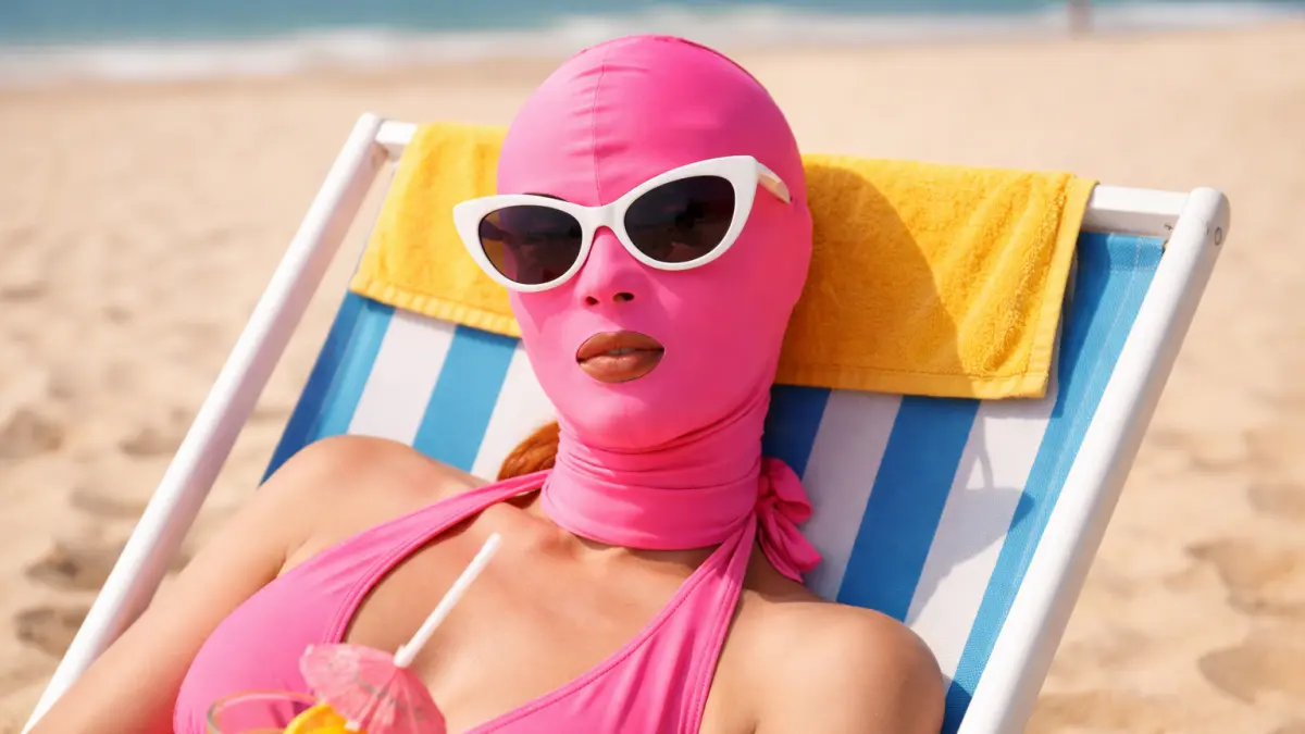El 'facekini', la curiosa prenda que se creó para evitar quemaduras con los rayos UV