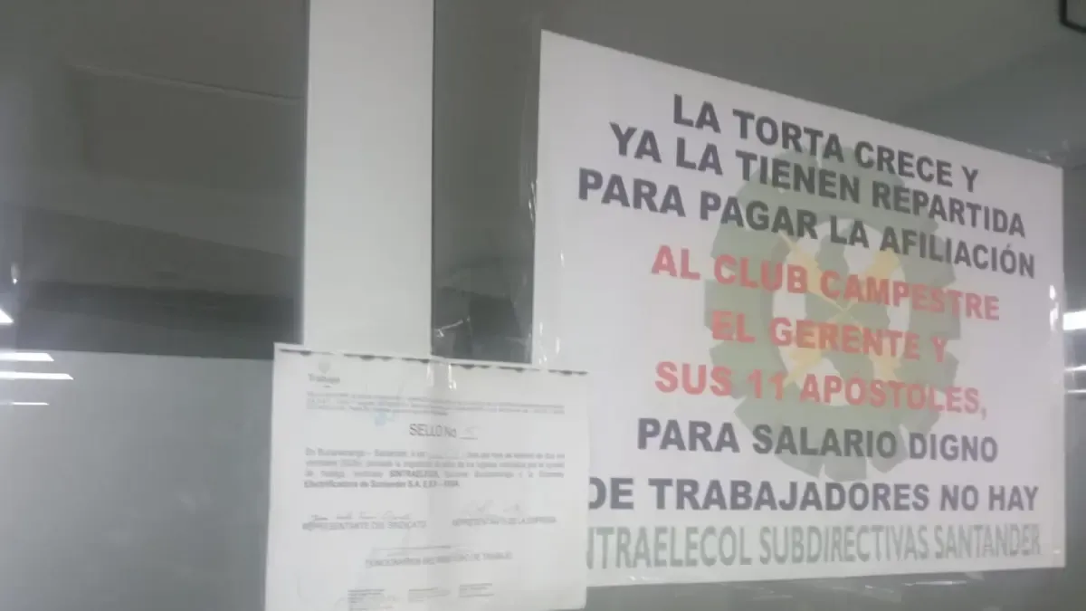 Ministry of Labour asks Santander electricity company employees to guarantee electricity service amid strike