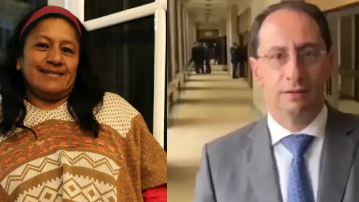 Aída Quilcué (@aida_quilcue) y José Manuel Restrepo (@jrestr