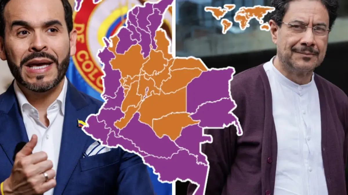 Mapa de la segunda vuelta: los departamentos donde Cepeda y De la Espriella casi terminaron en un empate