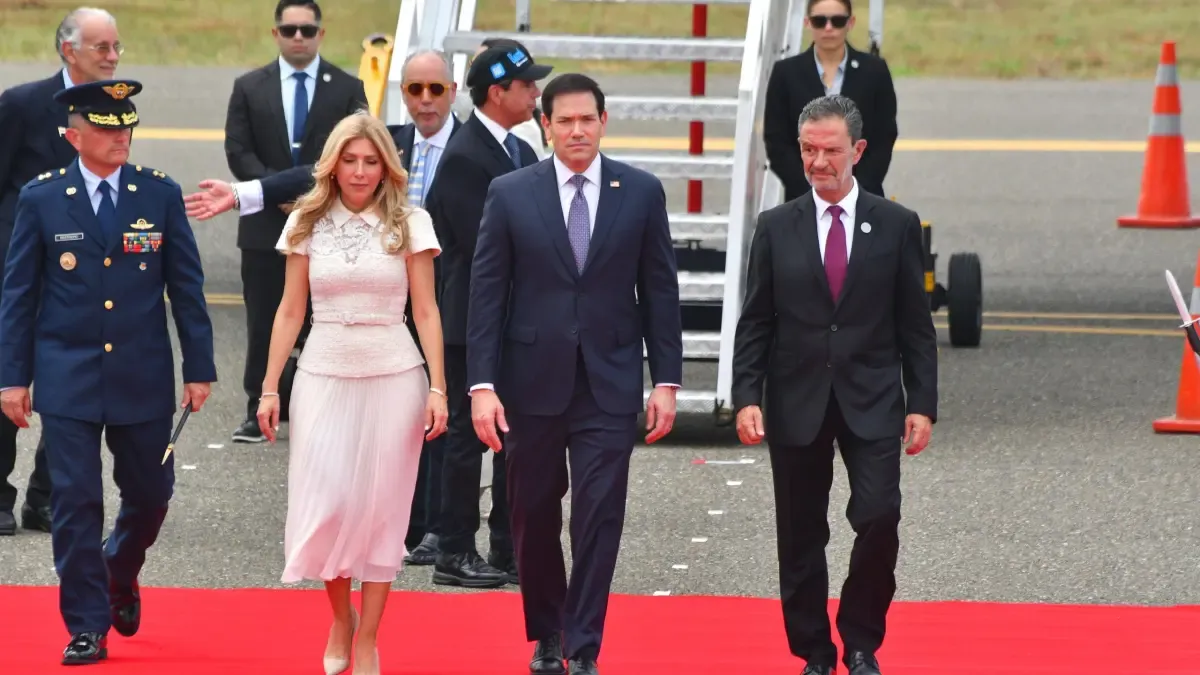 Marco Rubio aterrizó en Barranquilla para reunión clave con el presidente Abelardo De La Espriella