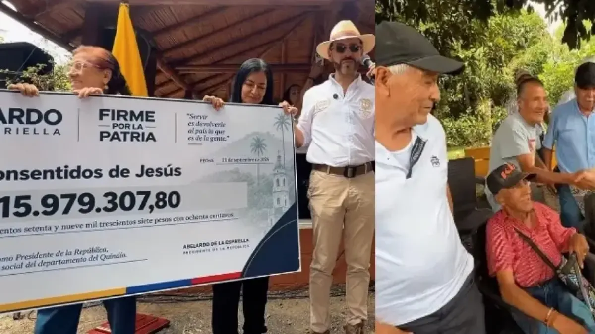 De la Espriella donó su primer sueldo a hogar geriátrico y anunció que cada mes lo dará a una causa social