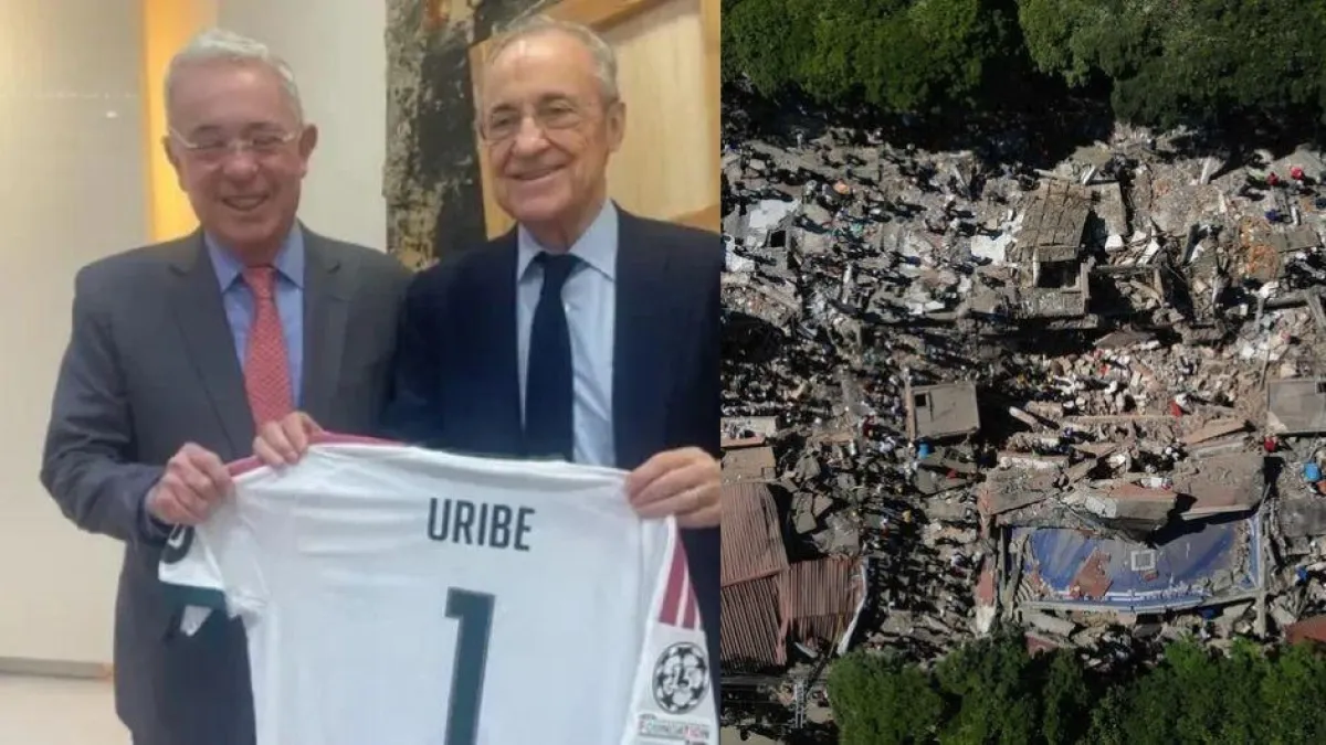Expresidente Uribe se reunió con Florentino Pérez, presidente del Real Madrid, para ayudar a víctimas del terremoto