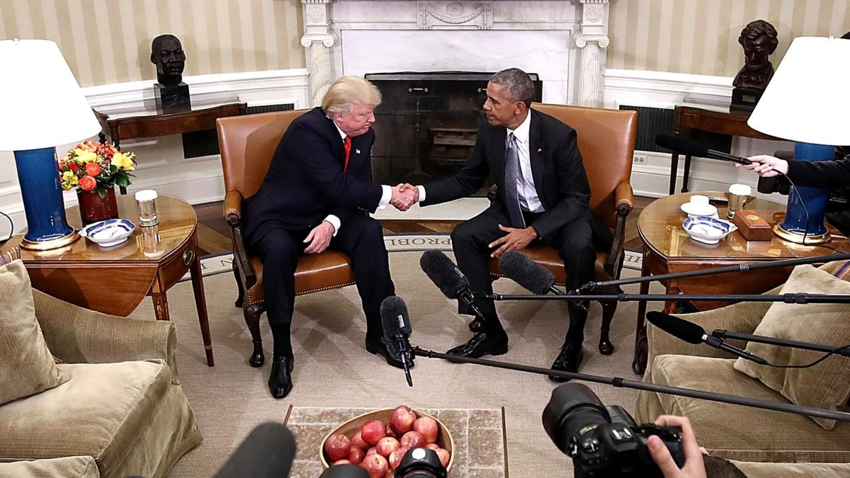 Encuentro entre Barack Obama y Donald Trump