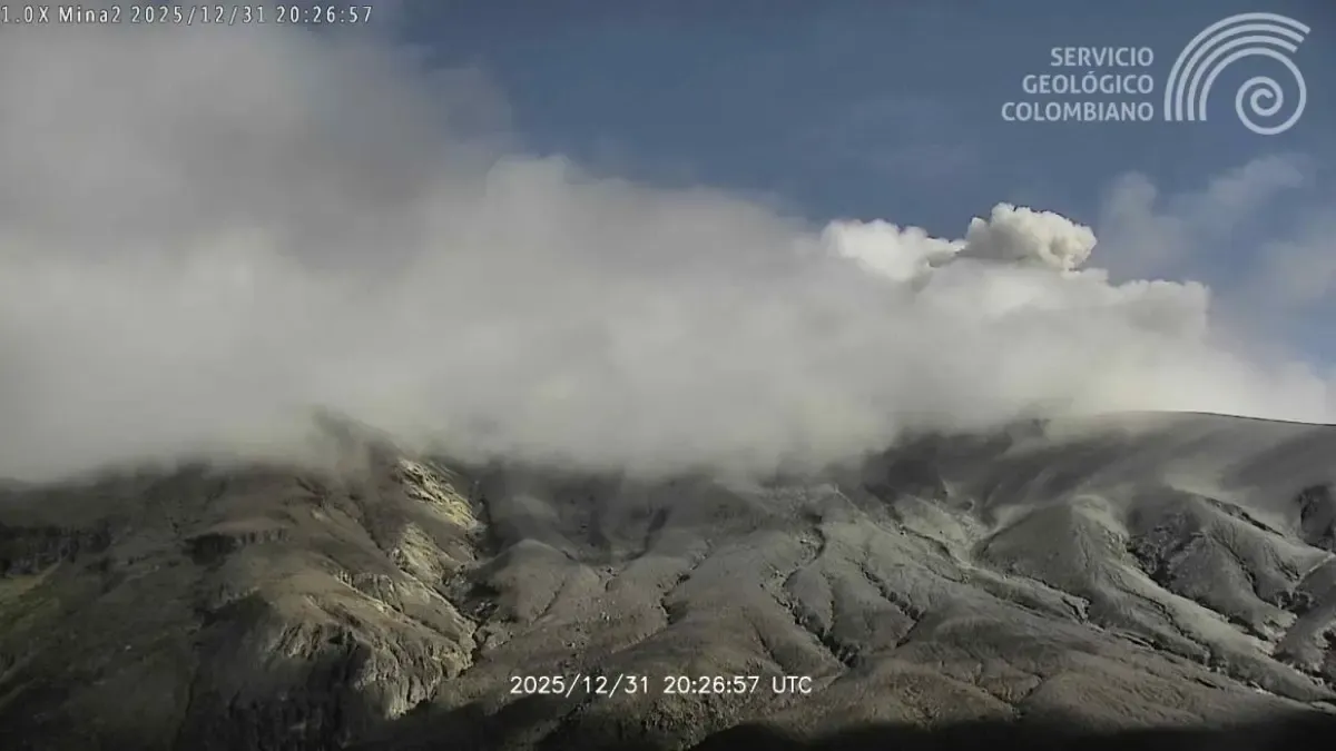 Volcán Puracé continúa emitiendo ceniza: en las últimas horas se registraron siete movimientos