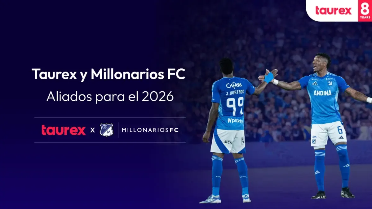 Millonarios FC y Taurex, plataforma de 'trading' de CFDs, cierran una nueva alianza estratégica