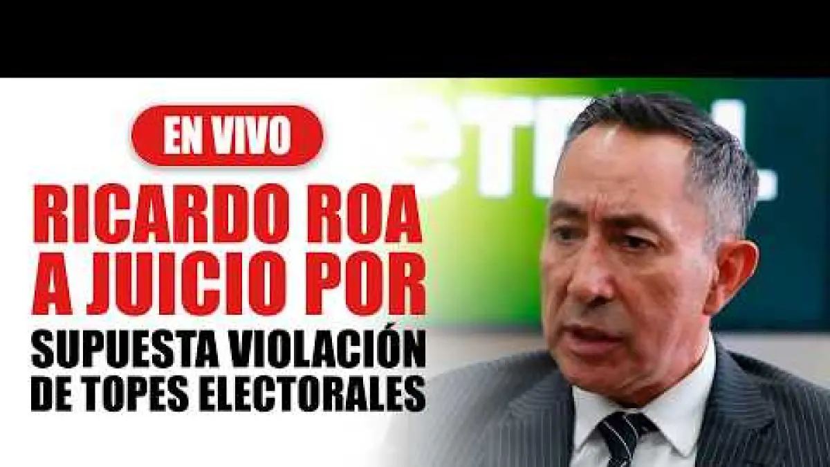 Prosecutor's Office charges Ricardo Roa for alleged violation of electoral caps