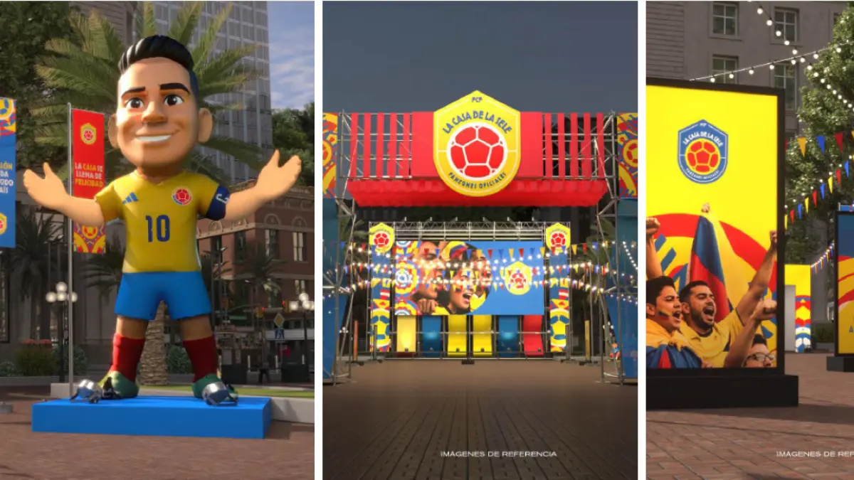 En imágenes, así serán las Fan Zones de la Selección Colombia en cinco ciudades de Colombia para el Mundial 2026