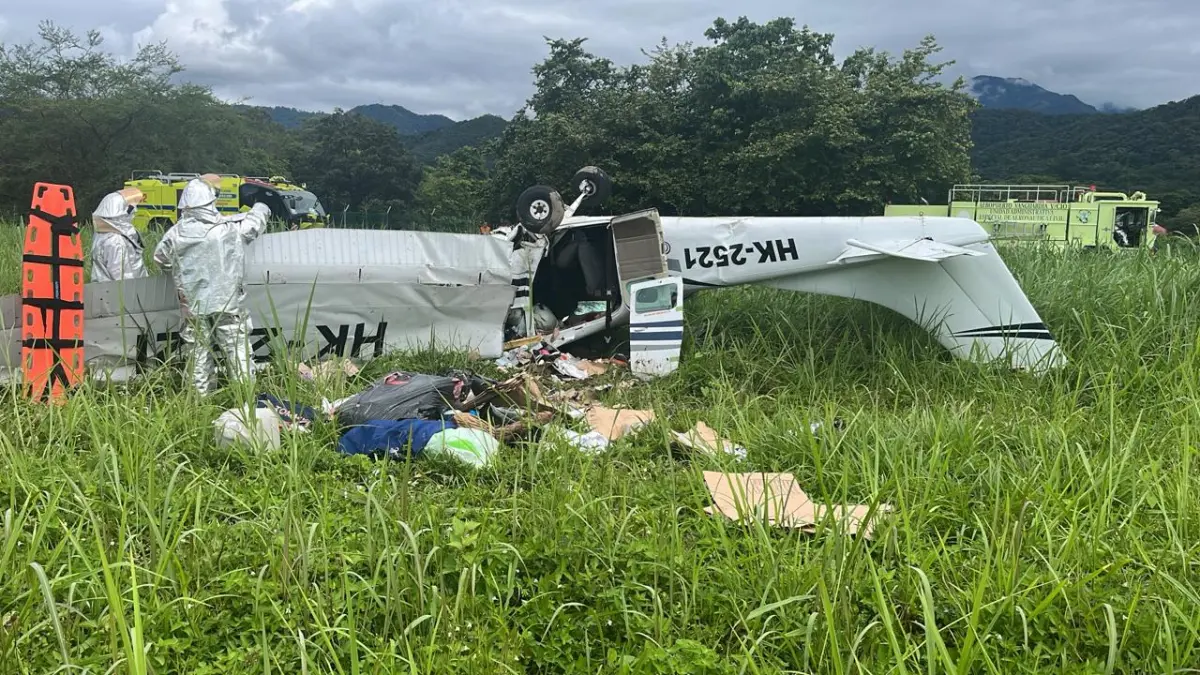Cuatro muertos deja accidente de avioneta en Villavicencio: cayó al despegar hacia La Macarena