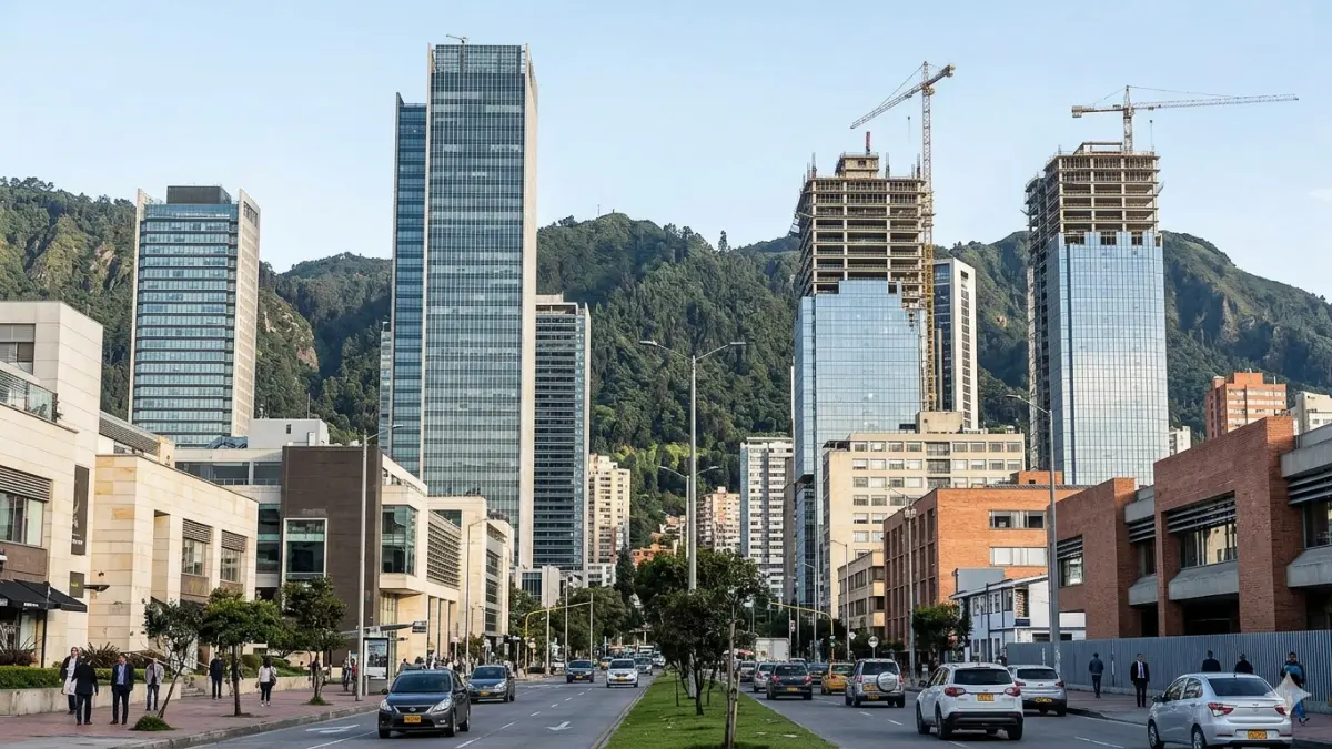 Cover image for Suben los precios por escasez de oficinas en Bogotá: Andino, Calle 100 y sector financiero lideran la demanda