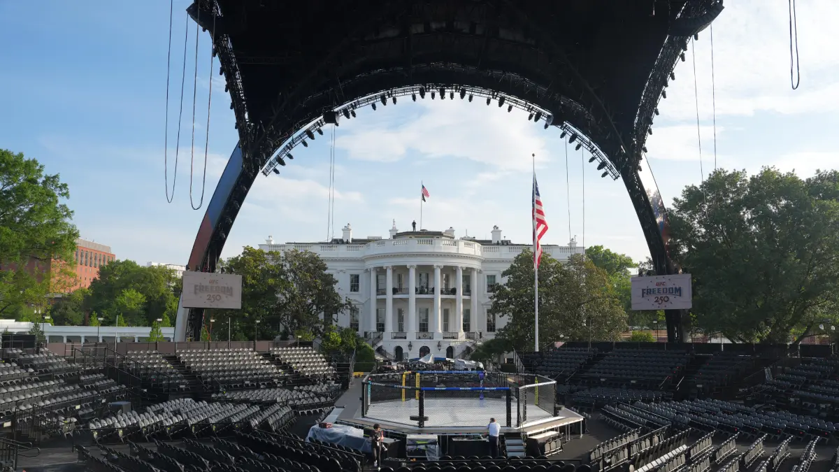 Pronóstico de tormentas amenaza las peleas de UFC en el cumpleaños de Trump