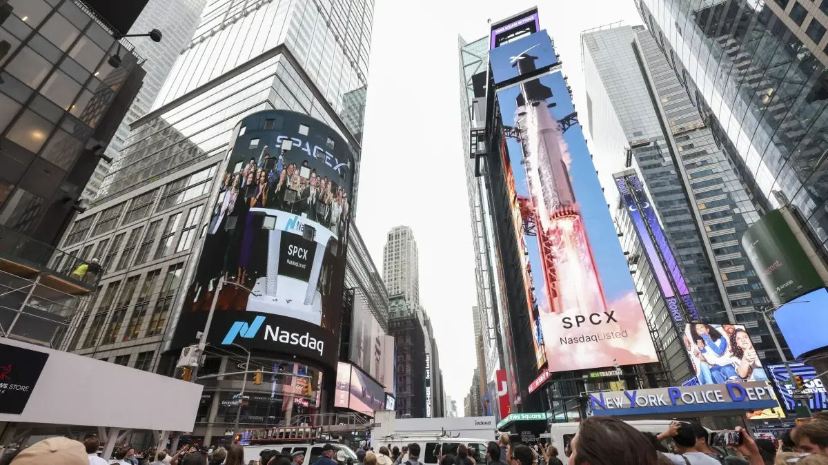 Space X se disparó 20% en su primer día completo en la Bolsa de Nueva York y vendió acciones por US$85.700 millones