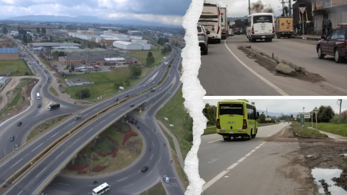 En deux ans sous la gestion de l'État, le corridor Bogotá-Facatativá montre déjà des signes de détérioration et nécessite un nouvel investissement