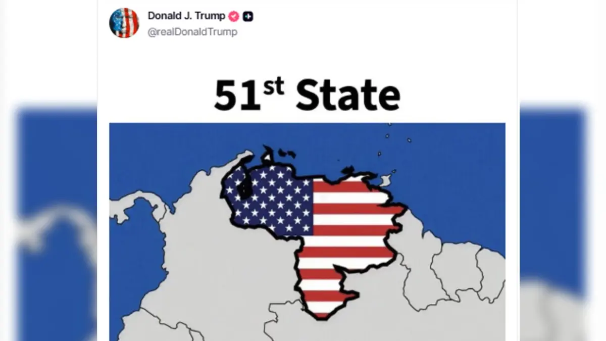 Donald Trump reitera idea de anexar a Venezuela como el estado 51 de EE. UU.