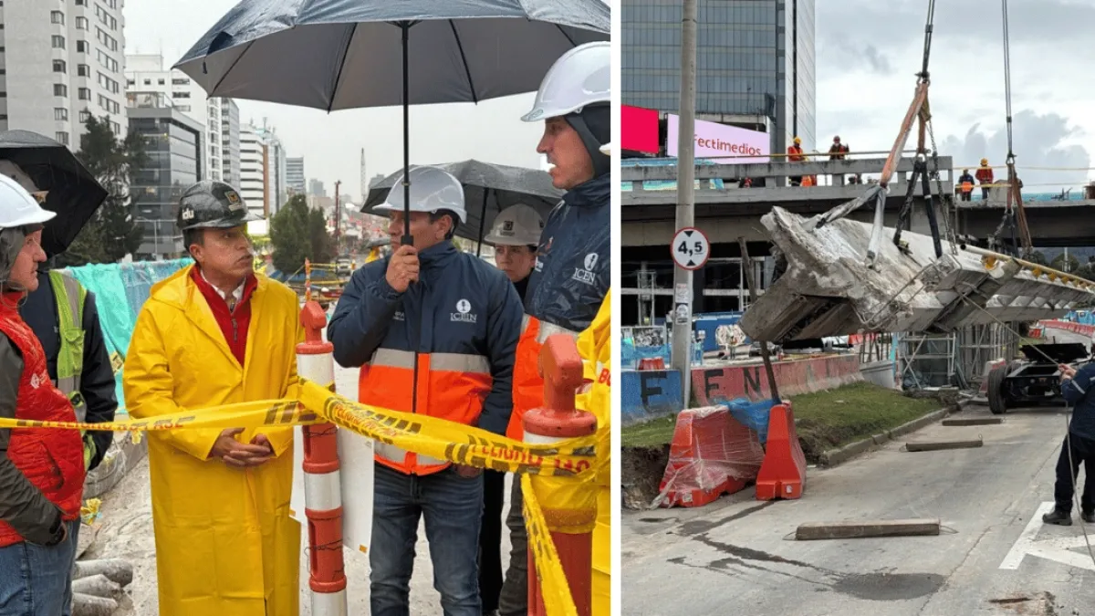 El IDU descarta sobrecostos en el desmonte del puente de la Séptima con calle 100 pese a las lluvias del festivo