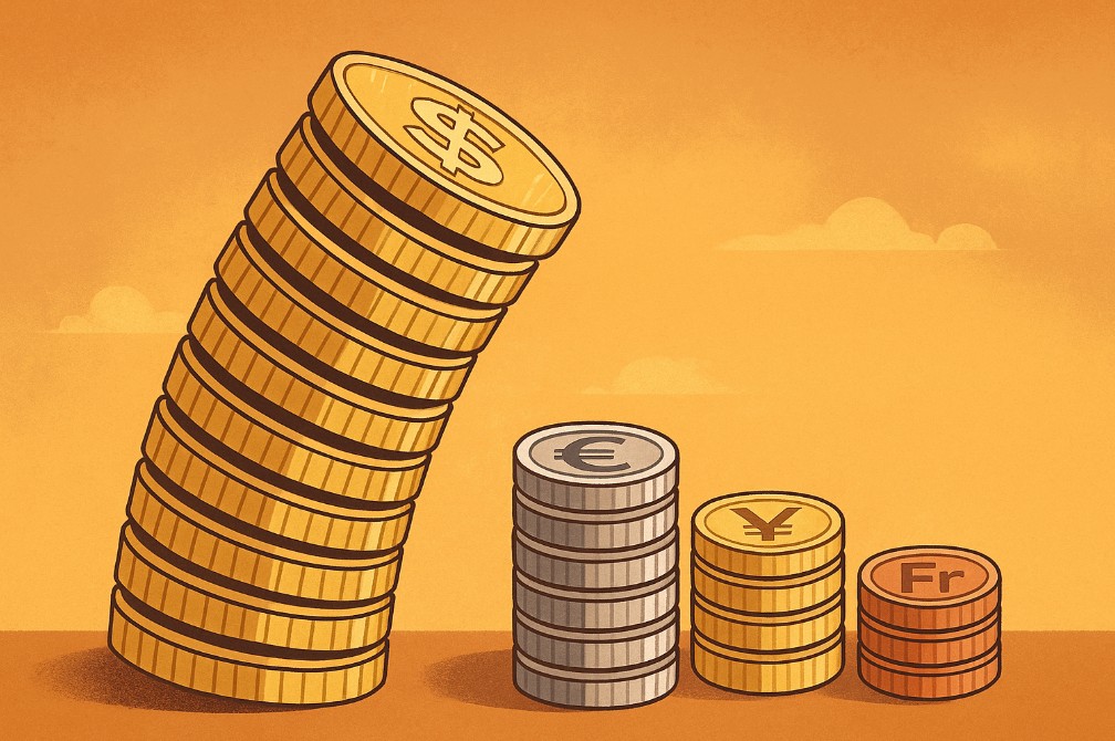 Las tensiones económicas en Estados Unidos le estarían quitando atractivo al dólar.