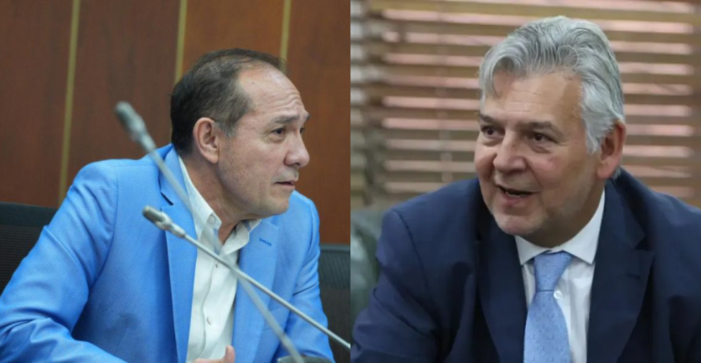 Antonio Sanguino, ministro del Trabajo; y Jaime Alberto Cabal, presidente de Fenalco