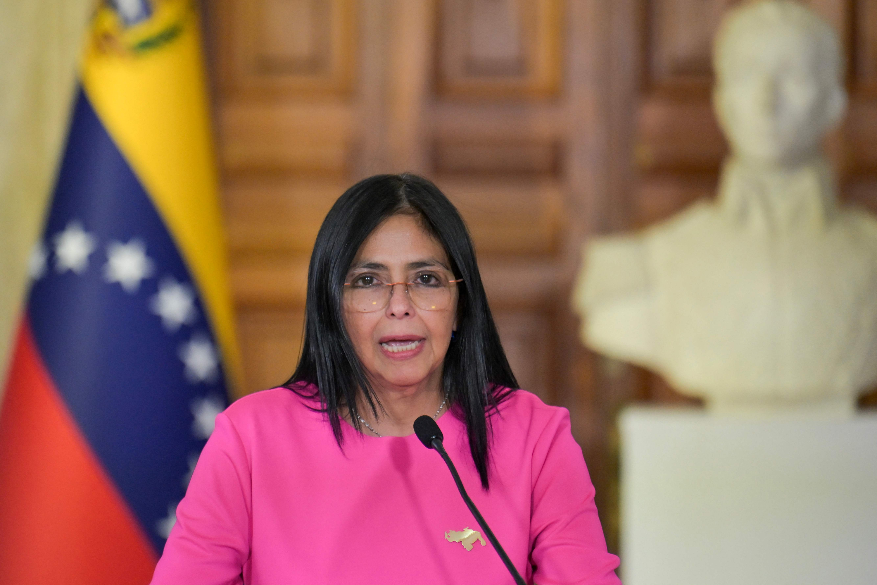 Delcy Rodríguez, vicepresidenta de Venezuela.