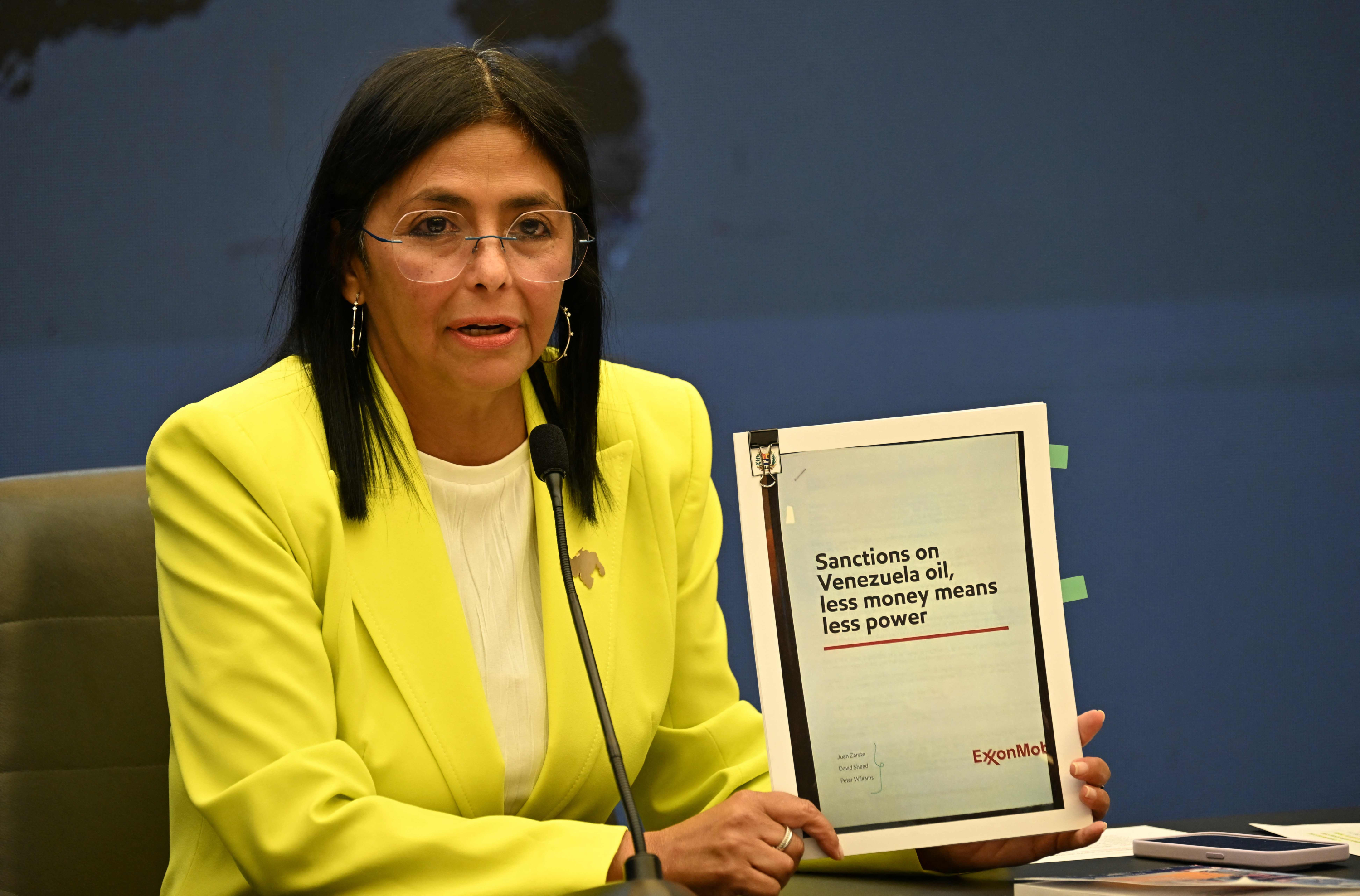 Delcy Rodriguez, presidenta interina de Venezuela.