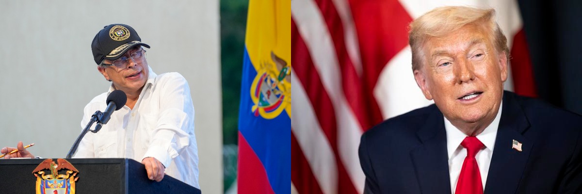 Gustavo Petro y Donald Trump