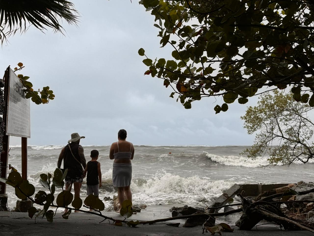 Mar de leva en Santa Marta