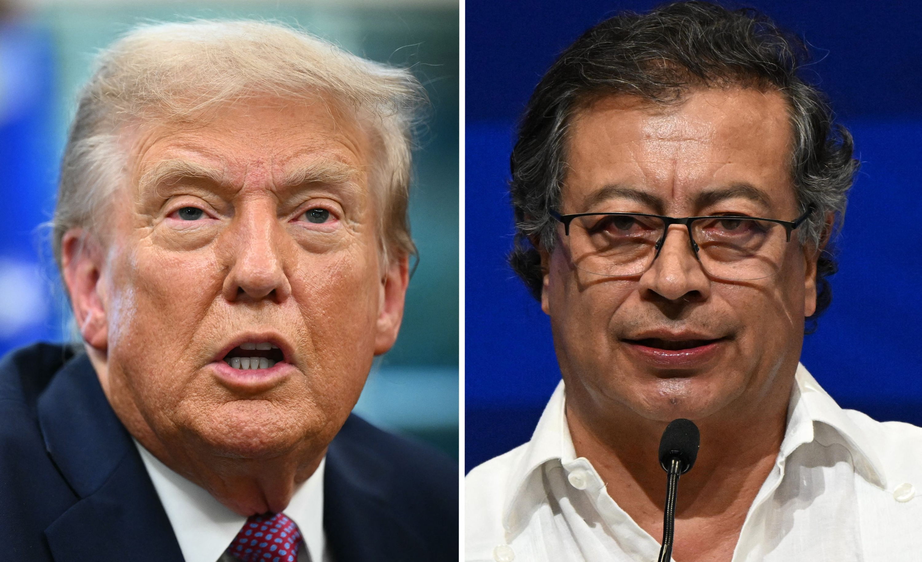Las primeras fotos del encuentro entre Gustavo Petro y Donald Trump en ...