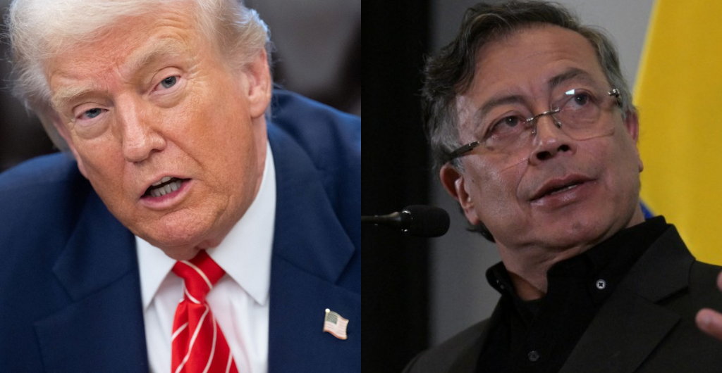 Donald Trump y Gustavo Petro